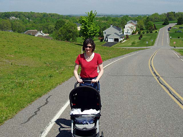 Maureen with stroller